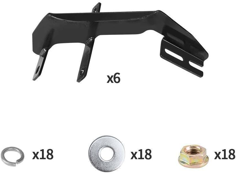 LEESENEVO Compatible with Crew Cab 6" Running Boards Nerf Bar Side Steps Silver E03SS0123