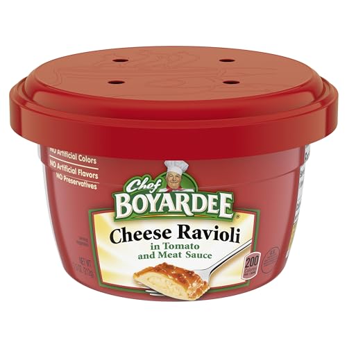 Chef Boyardee Cheese Ravioli, Microwavable Bowl...