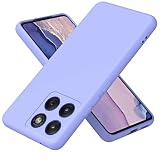 XINYEXIN Custodia in Silicone per Motorola Edge 70, Cover Ultra Sottile Antiurto con Fodera in Microfibra, Protezione Morbida Antiscivolo - Viola