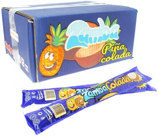 Flash ZAMBA Polos Líquidos para Congelar, Polines 1 Caja 55 Unidades (Piña colada)