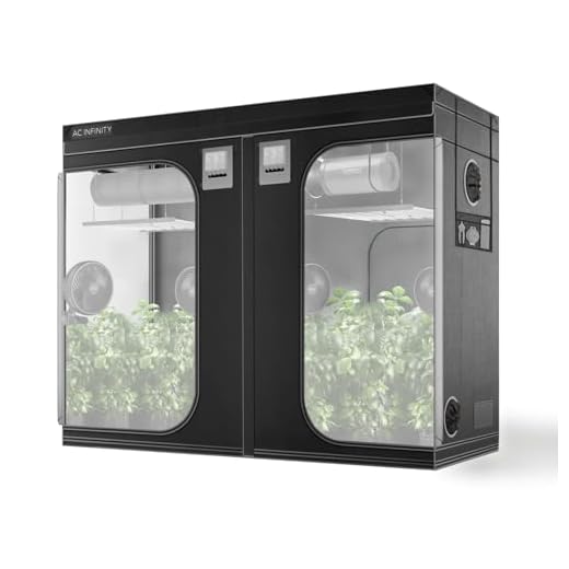 Zelsius Growzelt "MyHomeGrow" Grow tent | Indoor Growbox | verschiedene Farben | Growroom Growschrank Darkroom Pflanzenzelt Gewächshaus Zuchtzelt (240 x 120 x 200 cm, Grau) 15 AC Infinity CLOUDLAB 894 – Advance Grow Zelt 240 × 120 × 200 cm, 25 mm Stahlstangen, 2000D Mylar, höchste Reflexion, für Hydroponik und Indoor Growing