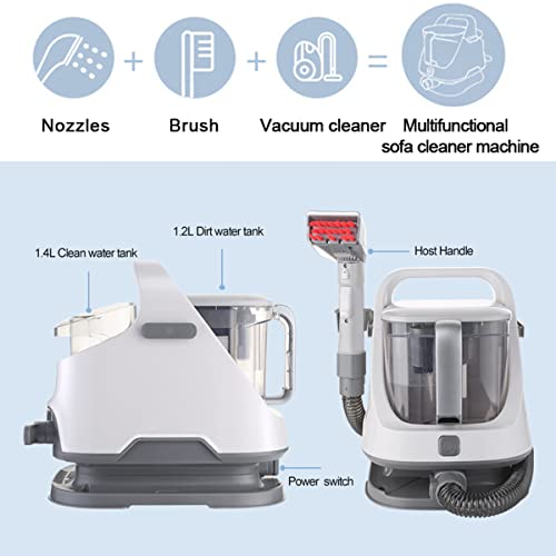 Tapijtreinigingsmachine, Kleine Stofzuigers, 1.2L Schoon 1.4L Vuilwatertank 5m Snoer 650w Zuigkracht 14kpa, Voor Thuis/Kantoor/Huisdier/Auto/Haar, enz.,A - Image 3