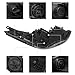 QUSKLISU Headlights Assembly,Compatible with Hyundai Elantra Sedan 4-Door 2011-2013 Halogen Headlights Assembly Replacement Front RH Headlamps Black Housing Clear Lens (Right Passenger Side)