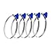 POWERTEC 70249 5 Inch Key Hose Clamp | Stainless Steel 5" Thumb Screw Dust Collector Hose Clamps - 5 Pack