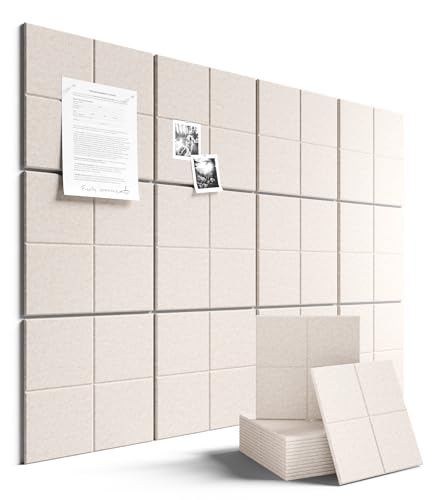 Large Felt Bulletin Board 48" x 36", 12-Pack 4-Compartment Wall