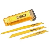 DEWALT Reciprocating Saw Blades, 10 Piece Bi-Metal Combination Set with Case, Various Sizes 6 In to 9 In, Longer Life (DW4898)
