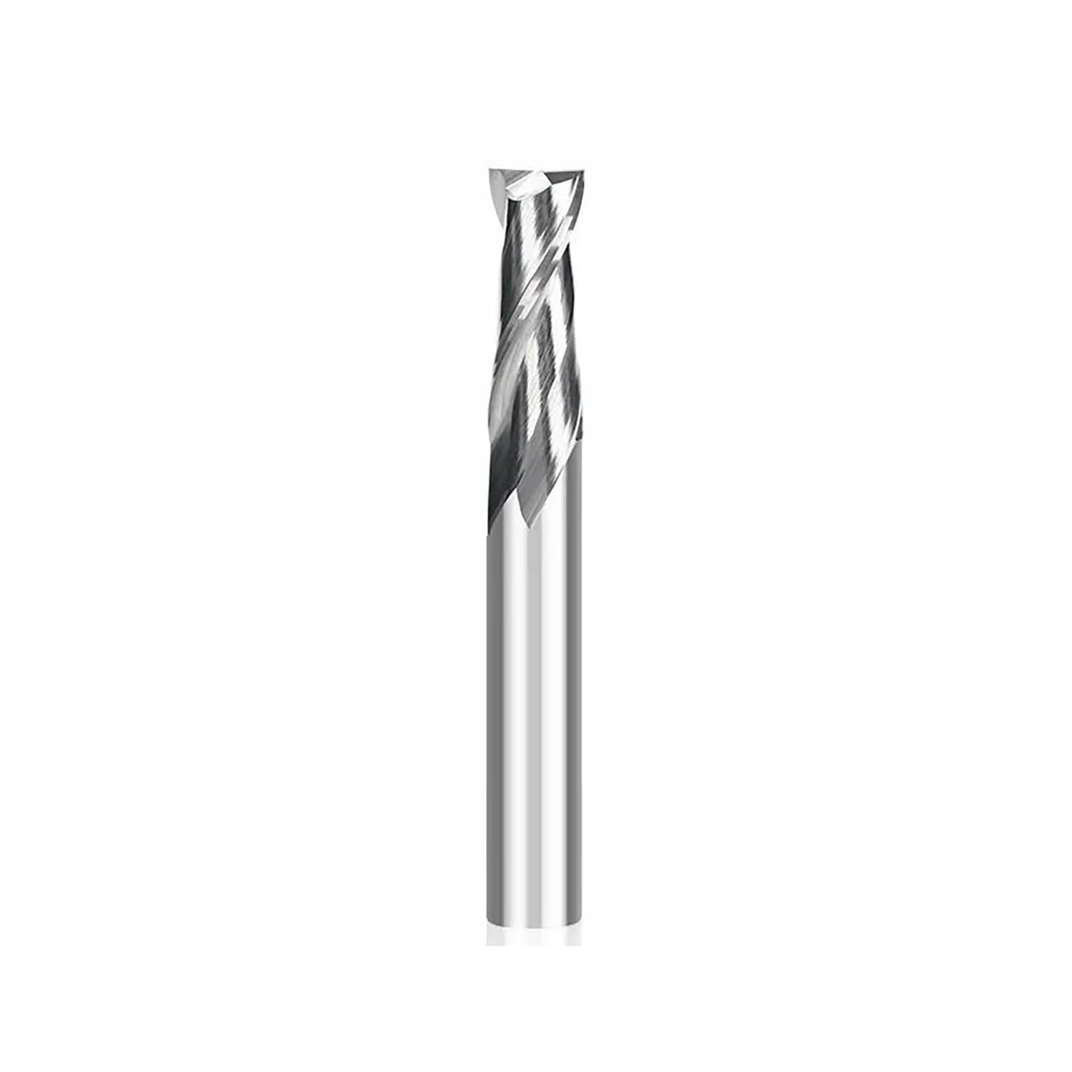 3.175/4/6/8/10/12mm Shank Sprial Milling Cutter 2 Flute Flat End Mill CNC Router Bits Carbide Milling Tools for Woodworking(8x8x45x90L)