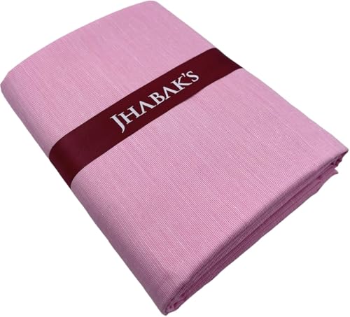 Image of JHABAK'S Unstitched Cotton Blend Solid Shirt & Trouser Fabric - 2.25 m Shirt Cloth - 1.20 m Pant Piece