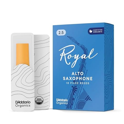 Royal Alto Sax Reeds, Strength 2.5, 10-pack