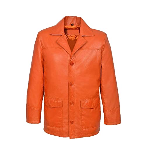 in Men Blazer Leather Coat for Gents Party wear Clubbing MIXB010