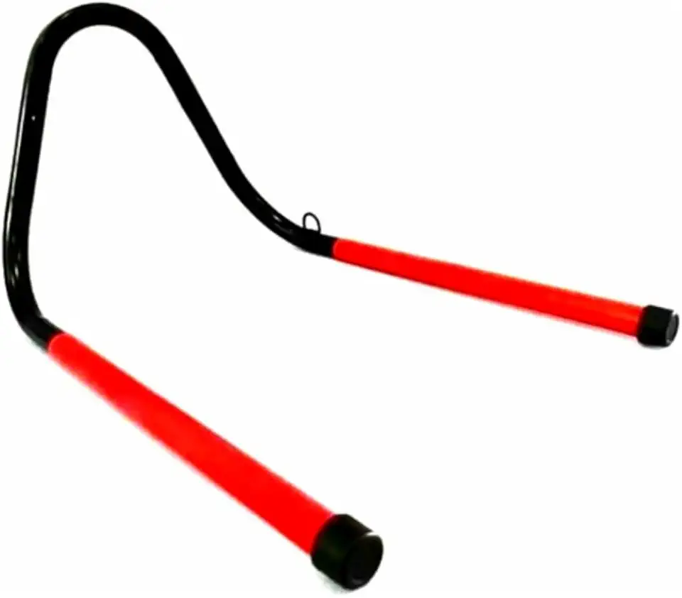 TRUE VERT Suporte de Parede Horizontal para 2 Bicicletas, Universal, Preto e Vermelho, Montagem na Parede