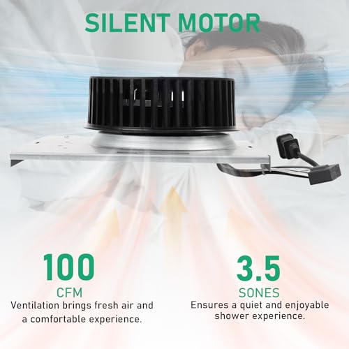 【Upgrade】 8664RP B Unit, Compatible with NuTone 8663RP B Unit 100CFM Fan 8664, 8664B, 8663, 8663B, 8663P, 8663DG, 8663F, 8663RF, 8663FL,6445, 6445B, 6445RP, 3.5 Sone, 9"x9" - Image 3