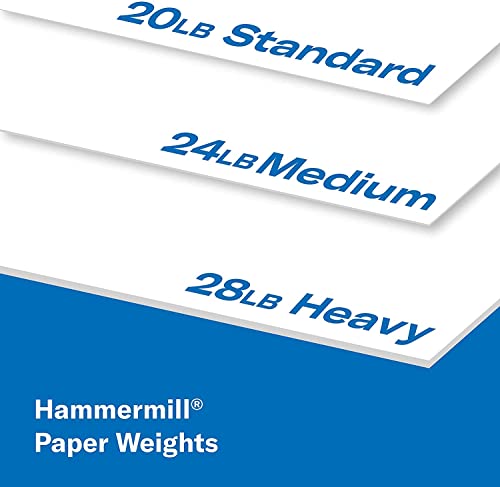 Hammermill Paper, Premium Laser Print Paper 8.5 X 11 Paper, Letter Size, 3 Hole, 24Lb Paper, 98 Bright, 1 Ream / 500 Sheets (107681R) #TOP5