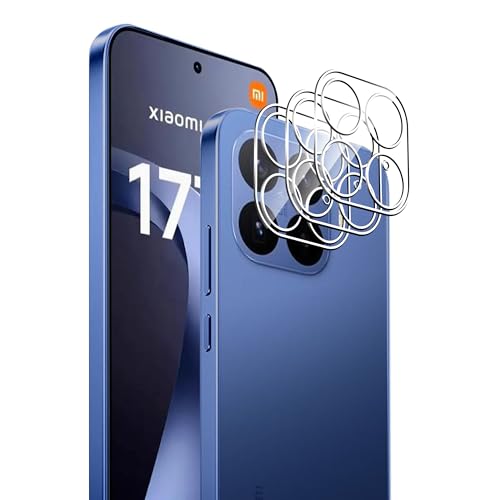 Heioloo 3 Pièces pour Xiaomi 17T Pro 5G Verre Trempé Caméra Arrière Protecteur Film, Protection d'appareil photo pour Xiaomi 17T Pro 5G, [HD Clear]