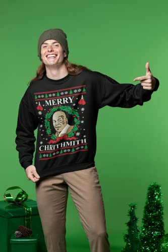 Merry Chrithmith Ugly Christmas Sweater Unisex Crewneck Sweatshirt - Image 7