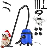 Industriestaubsauger Hoover Nass-Trocken-Sauger, 4800 W, leistungsstarke Saugkraft, ohne Staubbeutel, 16 kPa, 15-Liter-Fassungsvermögen, 4 Schubräder