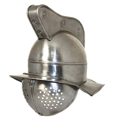 THOR INSTRUMENTS Antique Replica Full-Size Roman Gladiator Fighter Visor Helmet Rustic Vintage Home Decor Gifts