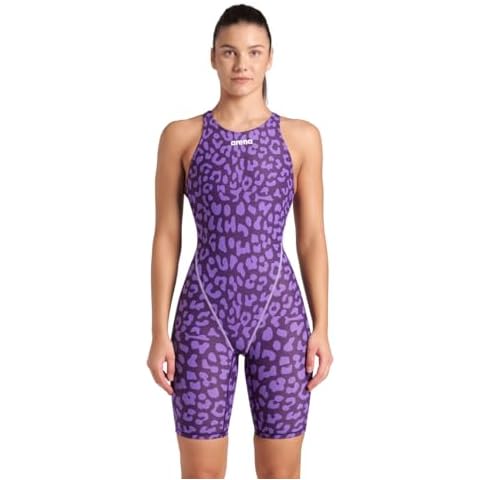 ARENA Women's Standard Racing Suit Powerskin ST Next, Leopard Skin Violet Cover