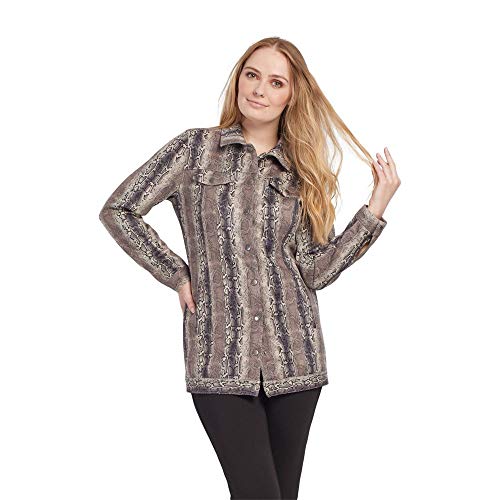 Tribal Women's L/S Maxi Jacket-Coffee, M