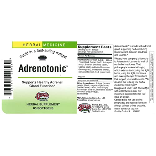 Adrenotonic Softgels 60 Count #TOP1