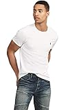 girocollo e maniche corte. Polo Ralph Lauren Camisetas de té, Blanco (White A1000), M para Hombre