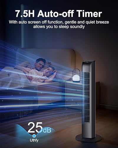 Uthfy 30 Inch Oscillating Tower Fan