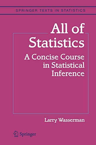 E-book - All of Statistics: A Concise Course in Statistical Inference (Springer Texts in Statistics) Kindle Edition (PDF Instant Download)