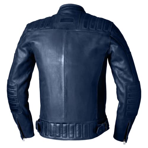 Image of Motorcycle RST IOM TT Brandish 2 Mens Leather Jacket Vintage Cowhide Leather CE Approved Jacket (Petrol,40)