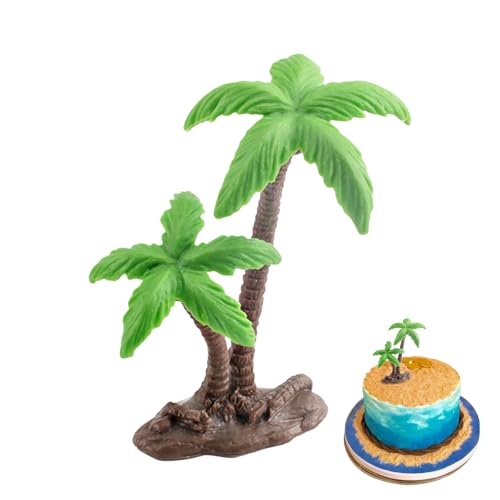 Genérico - Kokosbaum-Modell: Künstliche Palme, 15 cm, tropische Pflanze, realistische Details, Lichtbasis, langlebige Konstruktion, Miniatur-Dekoration für die Gebäudearchitektur