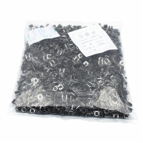 Interrupteur tactile 6x6x5 mm à 2 broches pour circuits imprimés x10