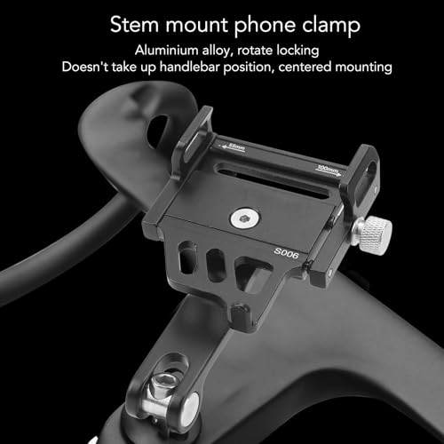 Suporte de telefone para suporte de telefone leve de liga de alumínio para MTB Road Bike Rotate Lock