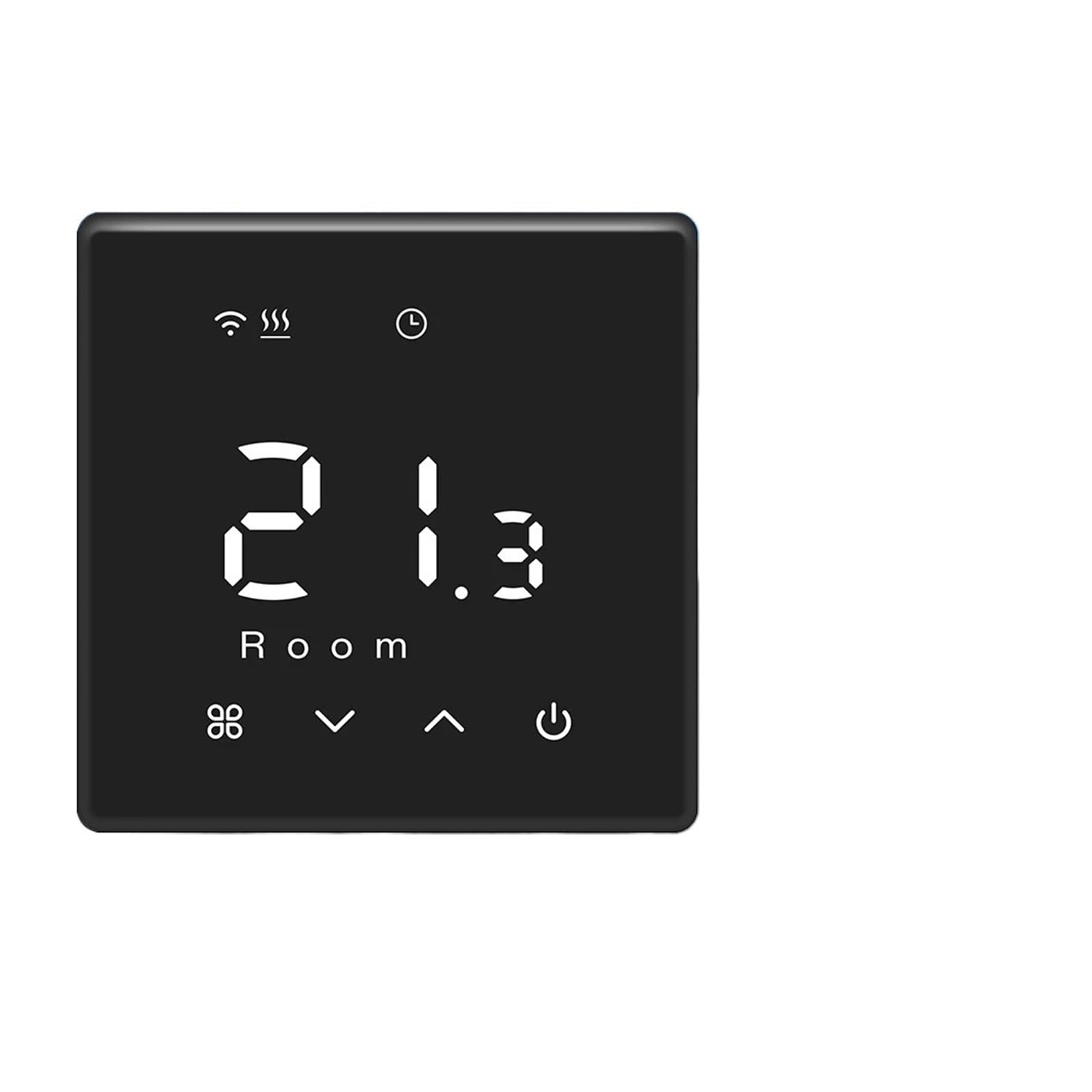 Thermostat Filaire, contrôleur de température de Chauffage/Refroidissement | For chaudière à gaz alimentée par batterie avec Alexa(Black)