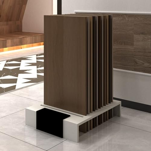 Support vertical en métal de qualité pour échantillons de marbre