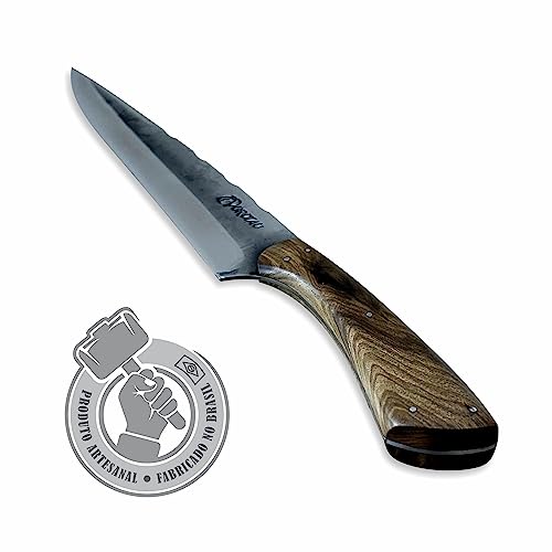Faca Churrasco Artesanal Carbono 9p Personalizada C/Nome