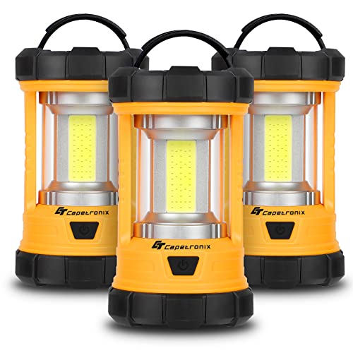 Camping Lantern, 3200Lm Bright Camping Lights, 4600Mah Power Bank & Rechargeable Led Lantern, Lantern Flashlight For Power Outages/Hurricane/Emergency, Ct Capetronix Camping Accessories (3-Pack) #TOP8
