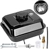 GREHUA 212cc Gas Tank with Fuel Level Gauge Kit Compatible with Predator 212 196cc 224cc 6.5hp GX160 GX200 Clone Engine Coleman CT200U BT200X KT196 Massimo Baja Warrior MB200 Mini Bike Go Kart Parts