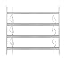 Produktbild Alberts 563653 Fenstergitter Secorino Style | Ausziehbar für Fenster außen | Einbruchschutz Gitter | galvanisch blau verzinkt | 600 x 700-1050 mm