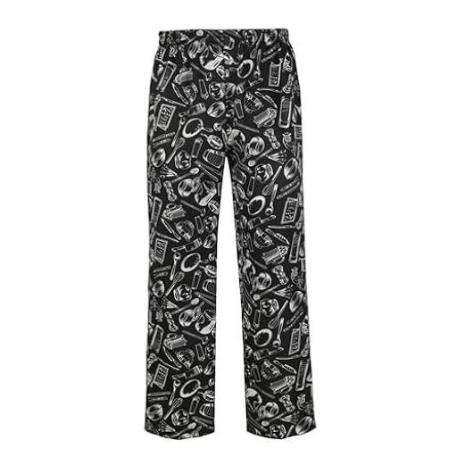 Pantalones de chef elásticos con estampado de pimienta, para hombre, ropa de trabajo de hotel, pantalones holgados estampados, uniformes de cocina, pantalones sueltos y ligeros, pantalones de yoga | Ya disponible en tu tienda friki favorita! En mundofriki.es!