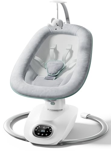 Momcozy CocoSway 3D-Motion Baby Swing for Infants to Toddlers, 6 Motion Modes & 4 Speeds, 180°...