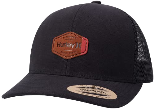Image of Hurley Mens Trucker Hat - Flexible Quick Dry Fairway Mesh Trucker Hat for Men with Snapback Closure - Classic Mens Caps