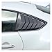 Compatible with Toyota 86/Subaru BRZ 2022+ Car Rear Triangle Blinds Louvers Cover Protector Stickers Rear Glass Window Shutter Accessories(ABS-piano black)