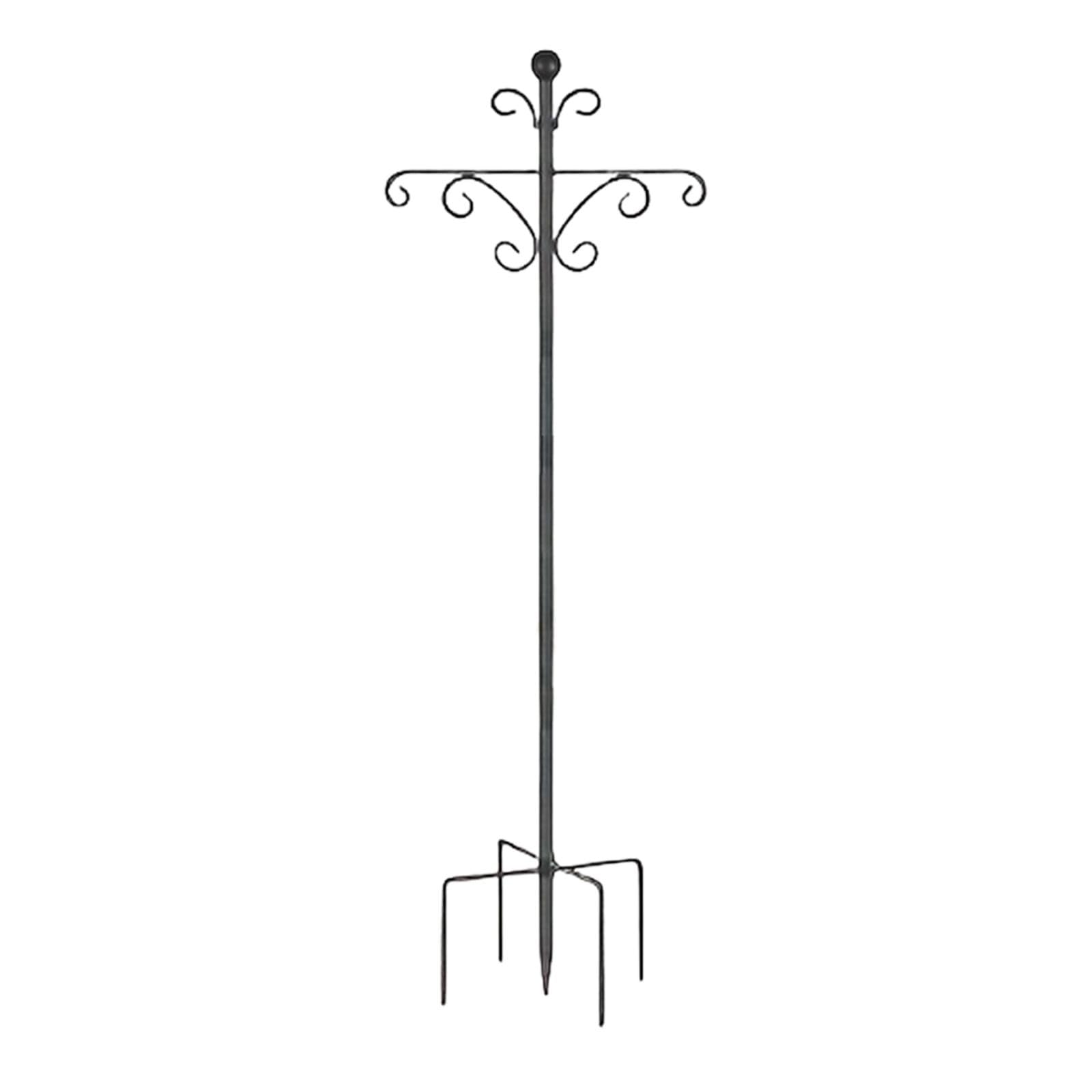 Meadawgs®Outdoor Shepherd Hook Iron with Double Hooks for Hanging Flower Basket DPUSHr 46inch|Home & Garden|Yard, Garden & Outdoor Living|Gardening Supplies|Plant Care, Soil & Accessories-image-38