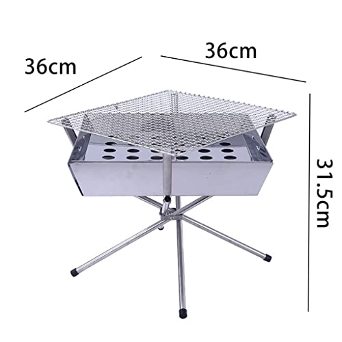 Gril de barbecue portable avec conception fendue pour un rangement facile - 8