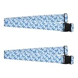 2 Pack Luggage Belt Strap Fashion Blue Butterfly Portable Adjustable Luggage Identifiers for Travel and Carry On Suitcases