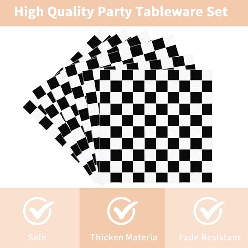 96 Pcs Need Four Speed Birthday Decorations, Race Car Plates Napkins Forks by EoBeCy - Used condition - Image 4