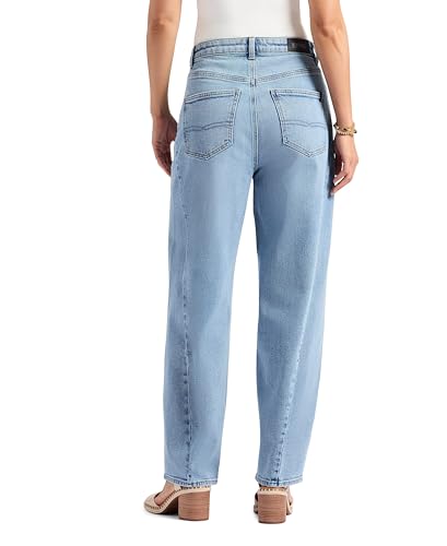 Buffalo David Bitton Women's Barbara High Rise Barrel Leg Jean3