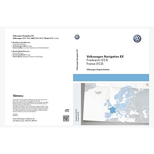 Volkswagen 1 K0051 884fe CD-Rom per Sistema di Navigazione Francia Ex (V13)