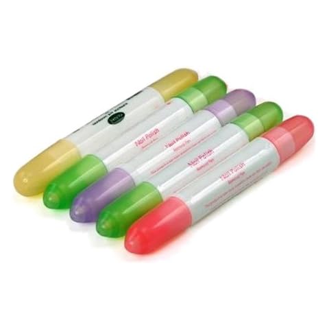 Gleader 5 X Nail Art Acetone Polish Makeup Corrector Remover Pen + 15 Changeable Tips-Pack of 5 Cover