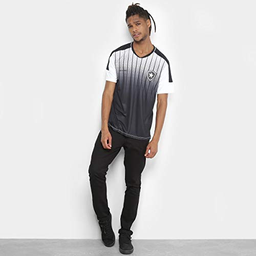 Camiseta Botafogo Strike Masculina - Branco+preto - P