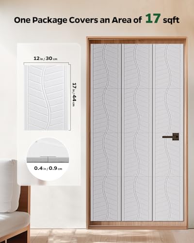 Topnaca Painéis à prova de som para paredes, painéis de parede autoadesivos à prova de som, 43 cm ×
